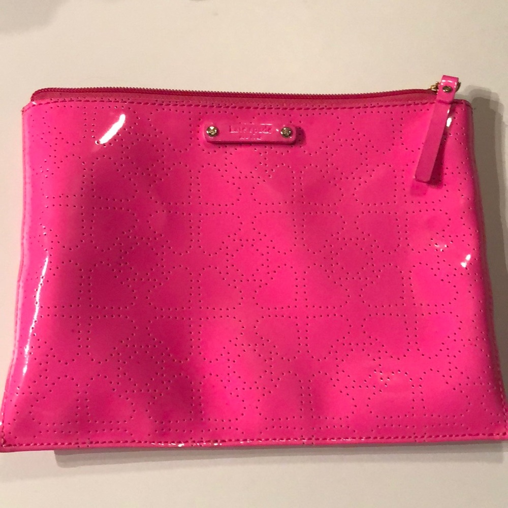 Kate Spade pouch case tablet makeup hot pink heart